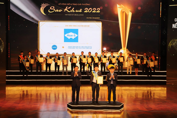 “Nền tảng số hóa dùng chung tỉnh Thừa Thiên Huế” vinh dự đạt Giải thưởng Sao Khuê năm 2022