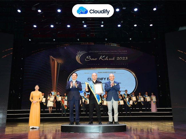 Cloudify vinh dự nhận giải thưởng Sao Khuê cho sản phẩm Cloudify ERP - Nền tảng quản trị doanh nghiệp toàn diện