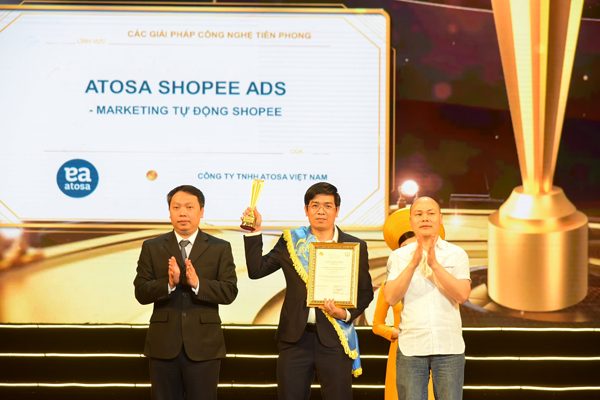 Atosa Shopee Ads đạt giải Sao Khuê 2022 hạng mục Giải pháp Công nghệ Tiên phong cho ngành TMĐT