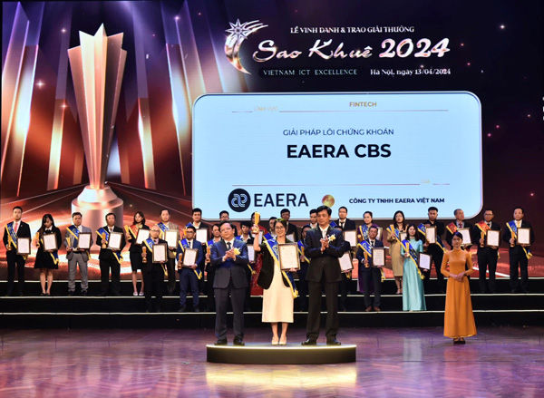 EAERA giành giải thưởng Sao Khuê 2024 với giải pháp lõi chứng khoán EAERA CBS