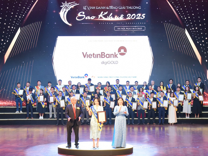 VietinBank digiGOLD đạt Giải thưởng Sao Khuê 2025